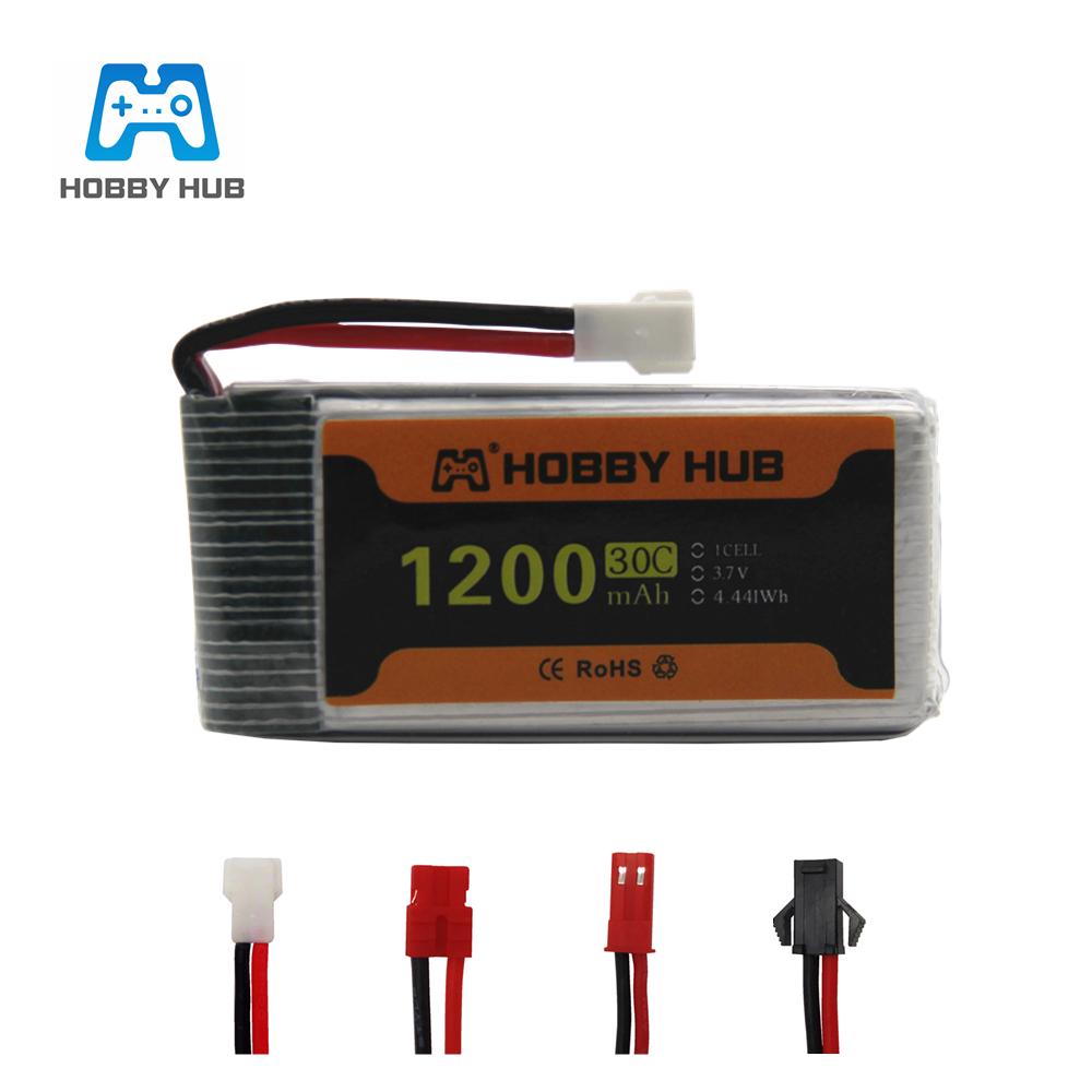 Rc Hobby Hub - Липо-аккумулятор 3,7 В, 1200 мАч, 30C